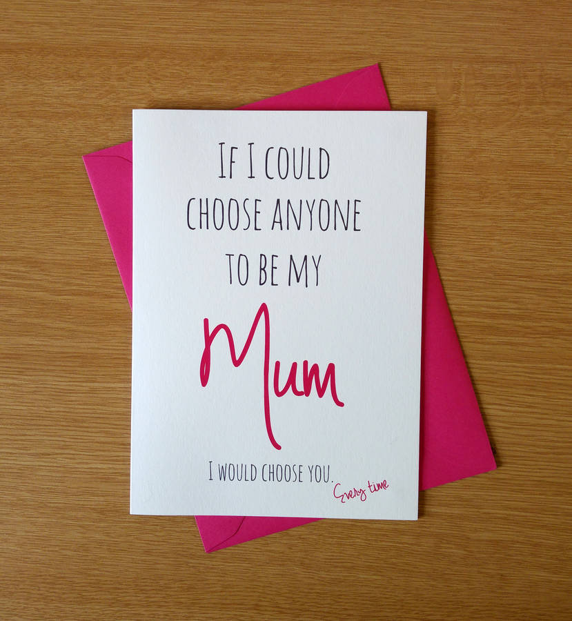Cute Mothers Day Or Birthday Card By Ivorymint Stationery 