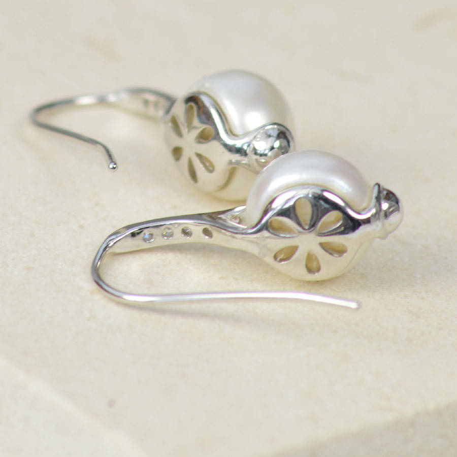 pearl isabella earrings by tigerlily jewellery