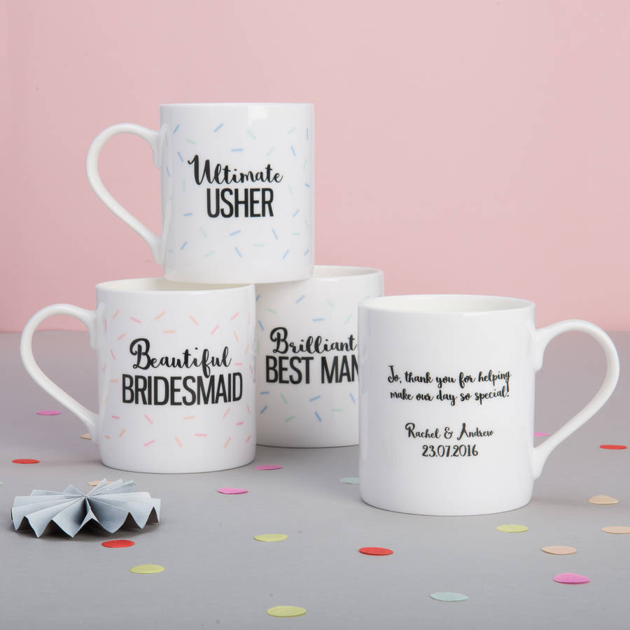 personalised best man wedding mug by posh totty designs creates
