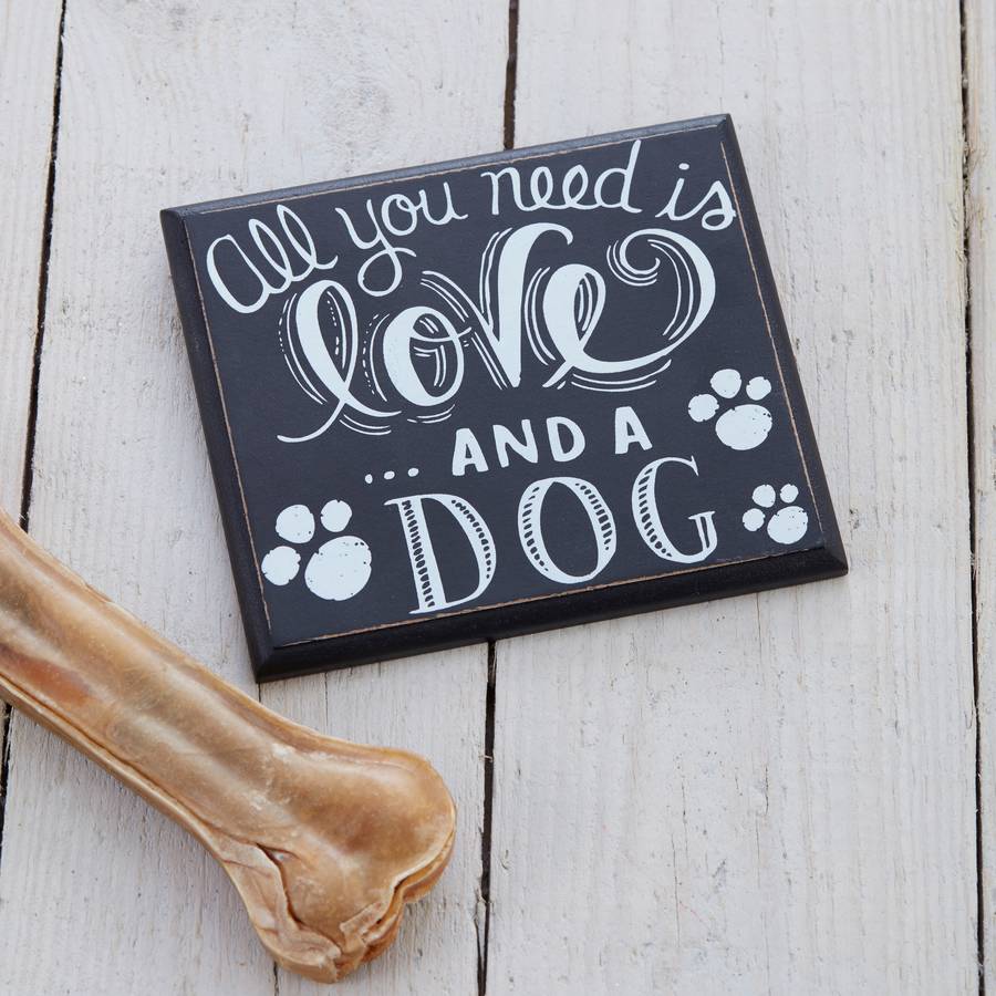 hand painted chalkboard dog sign by the contemporary home
