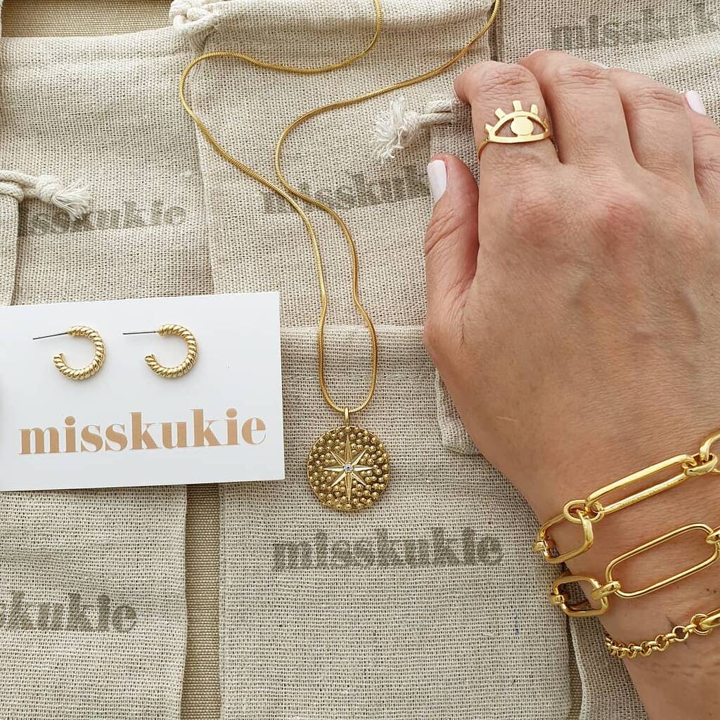 Small Pearl Hoop Earrings By Misskukie Notonthehighstreet