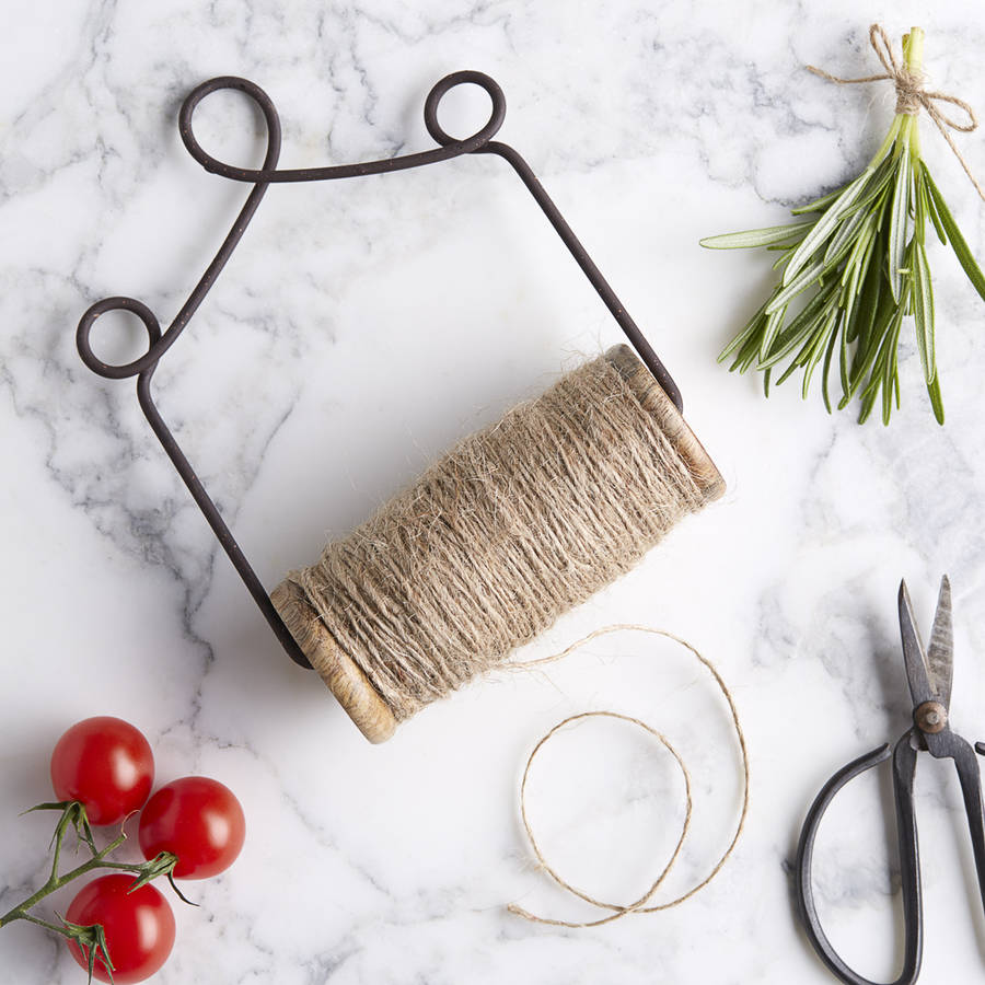 hanging garden twine holder by the contemporary home