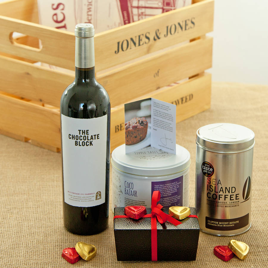 chocolate block south african red wine crate by jones and jones of