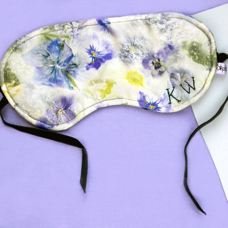 personalised silk eye mask by stephieann