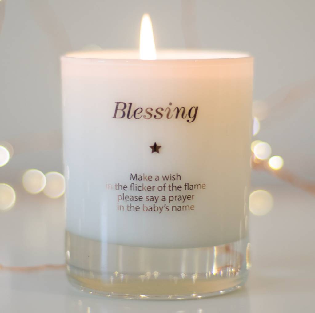 make a wish for a blessing candle by make a wish candle company