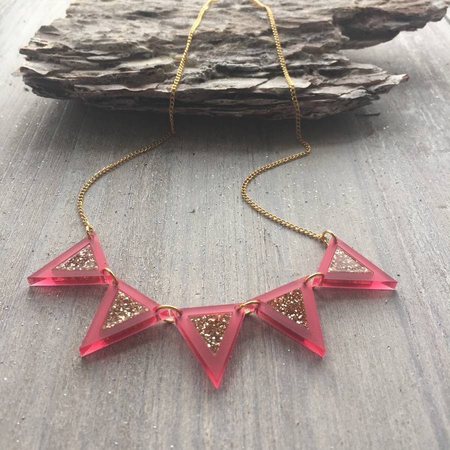 sparkling bunting necklace by sarah keyes contemporary jewellery