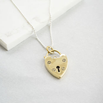 brass necklace heart notonthehighstreet jewellery silver service