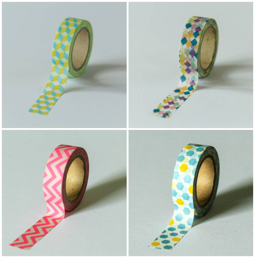 geometric patterned washi tape by berylune