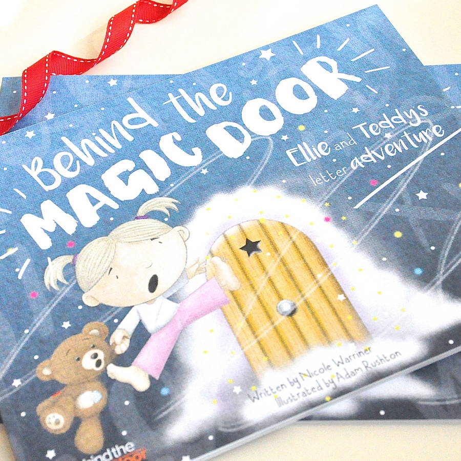 personalised' behind the magic door' childs book by letteroom