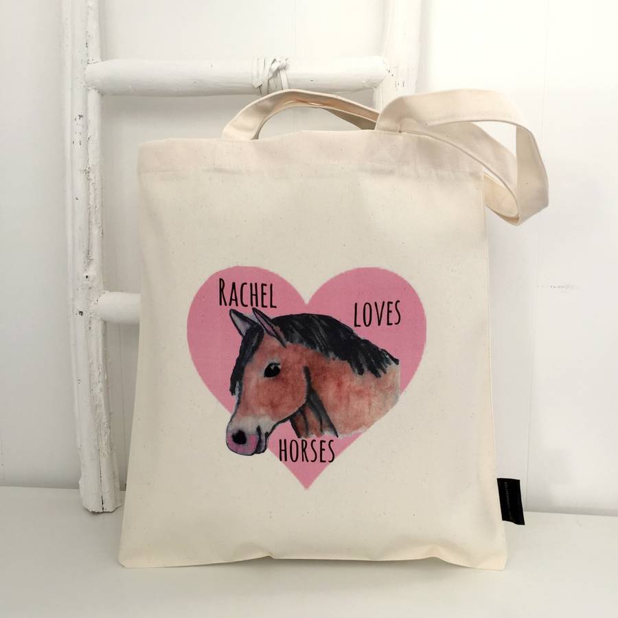 personalised horse bag by kelly connor designs