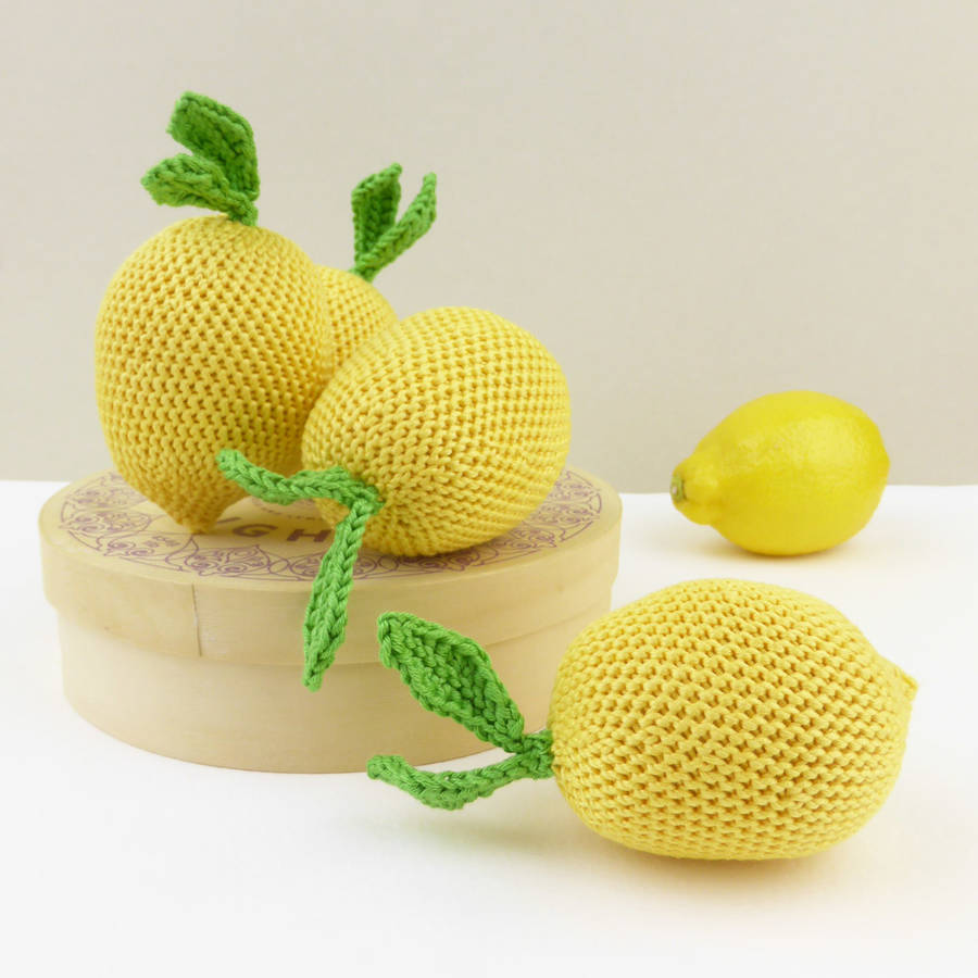 stuffed lemon toy