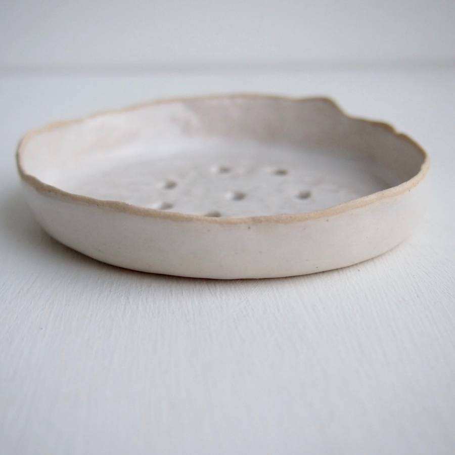 handmade white ceramic soap dish by kabinshop handmade white ceramic soap dish by kabinshop