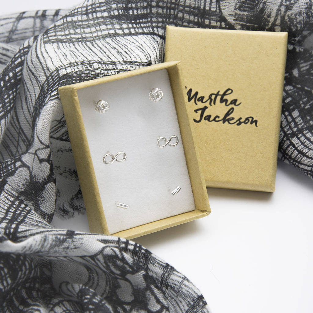 sterling silver multi stud pack by martha jackson sterling silver