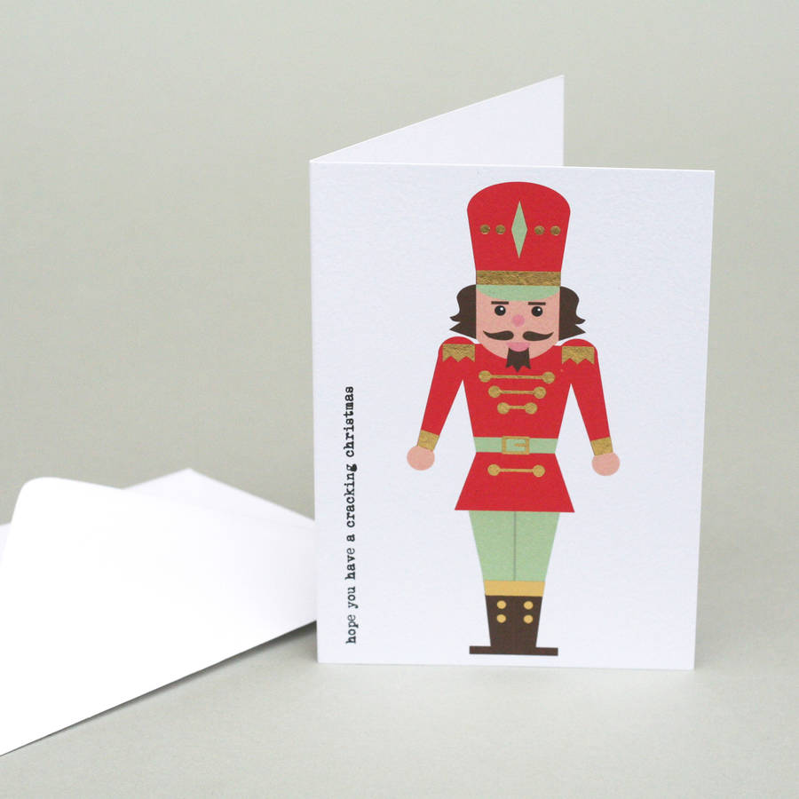nutcracker christmas card by nancy & betty studio