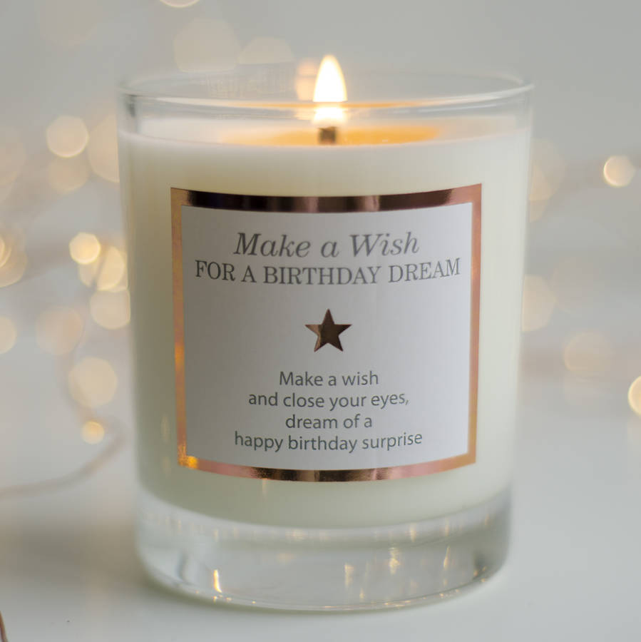 'make a wish for a birthday dream' birthday candle by make a wish