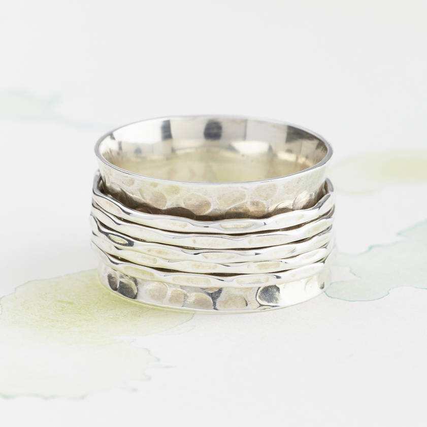 20 off fine band spinning ring by charlotte's web jewellery