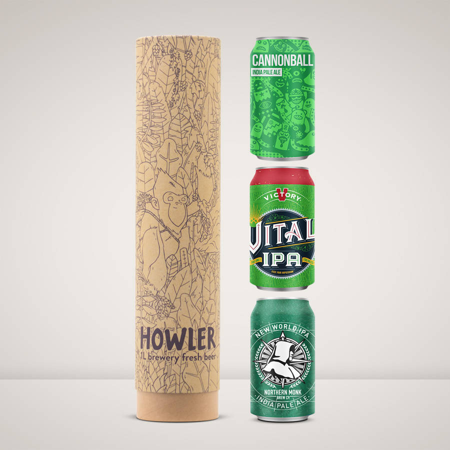 hoppy craft beer howler by honest brew