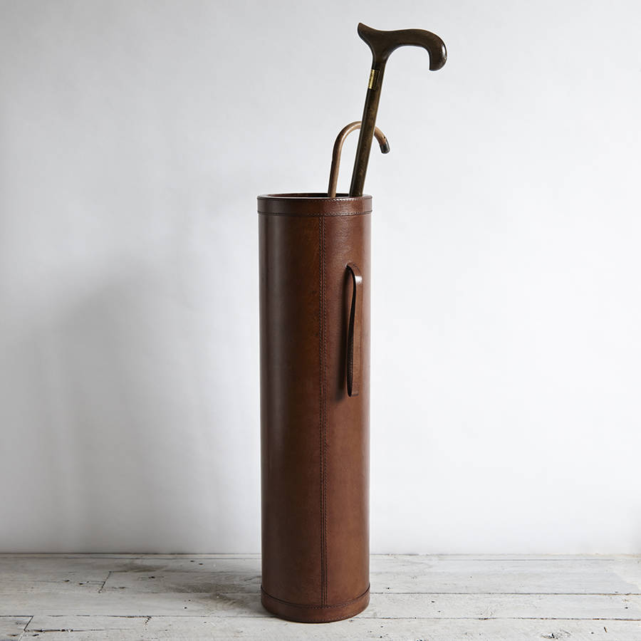 leather umbrella stand by life of riley