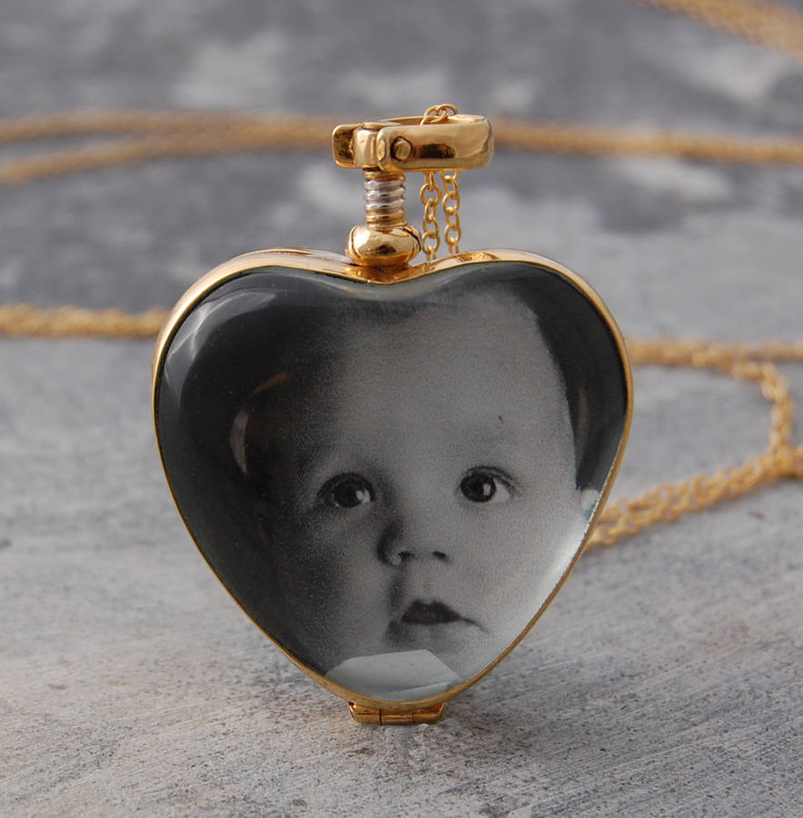 rose gold vintage heart locket necklace by otis jaxon silver jewellery