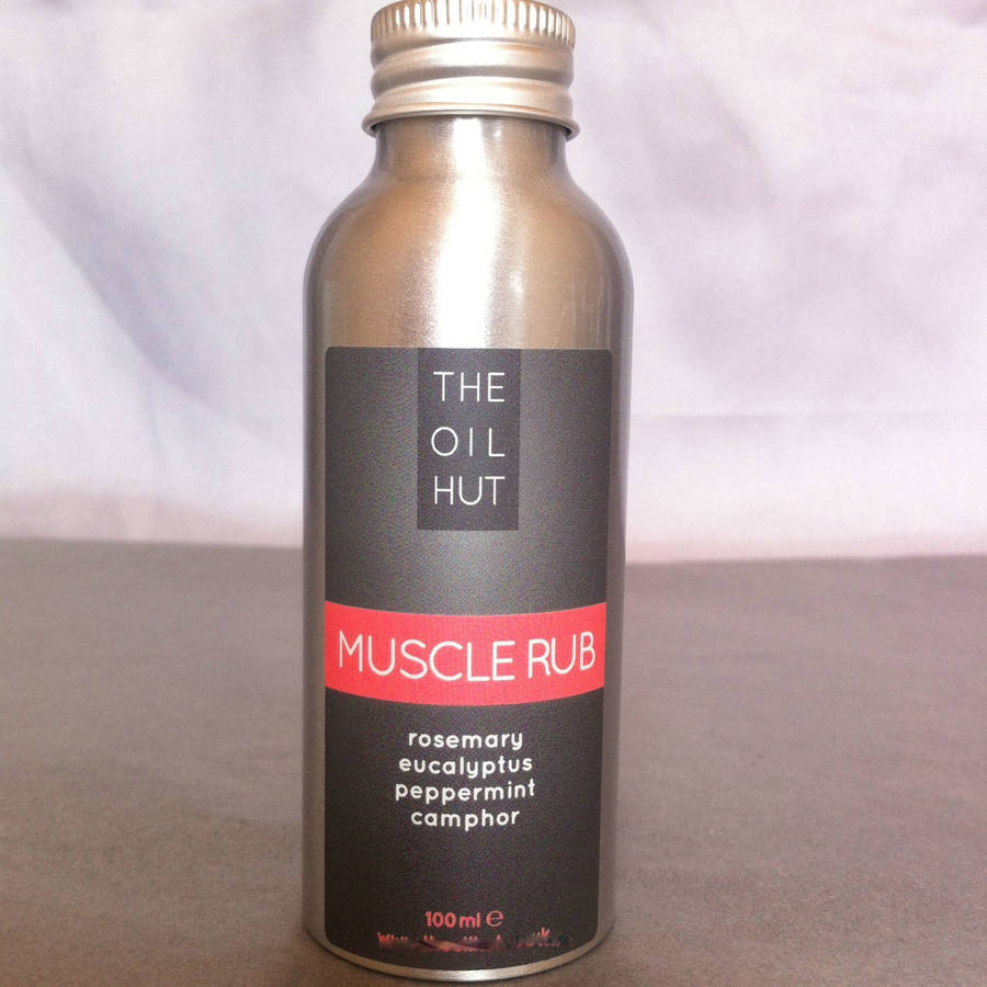 muscle rub bath and massage oil by the oil hut