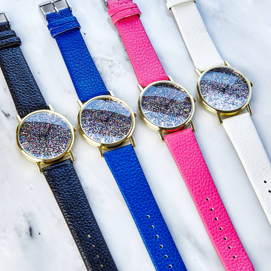 glitter watch women's