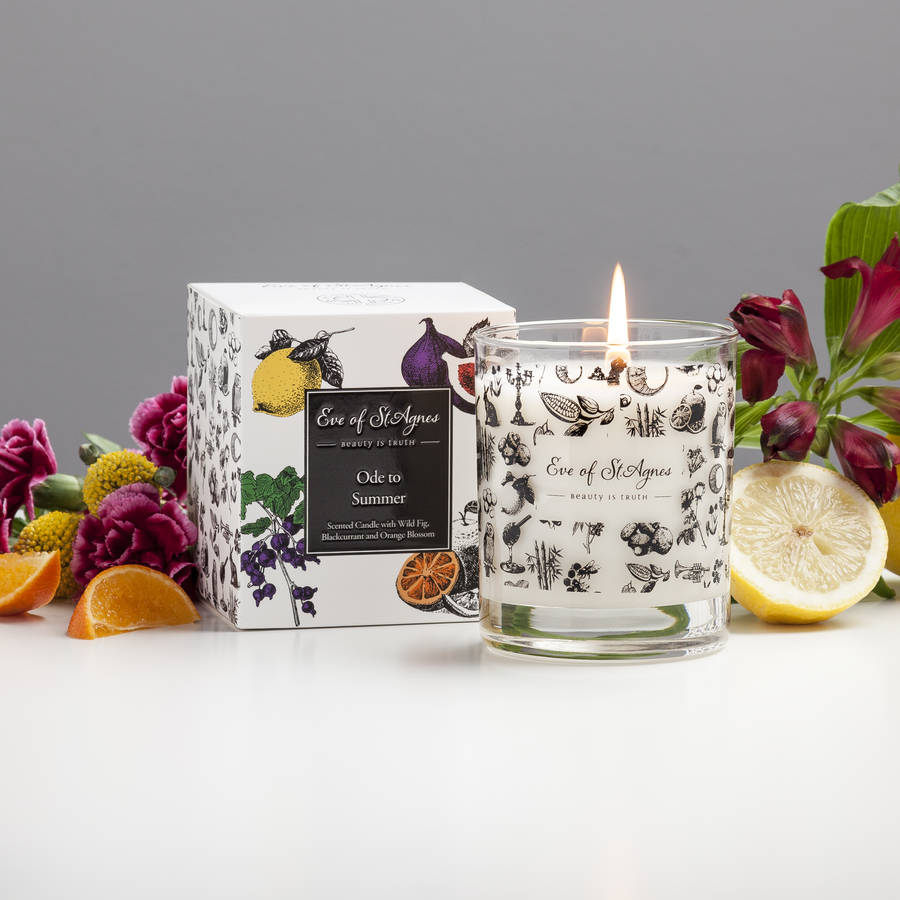 luxury scented candle gift box for her by eve of st. agnes