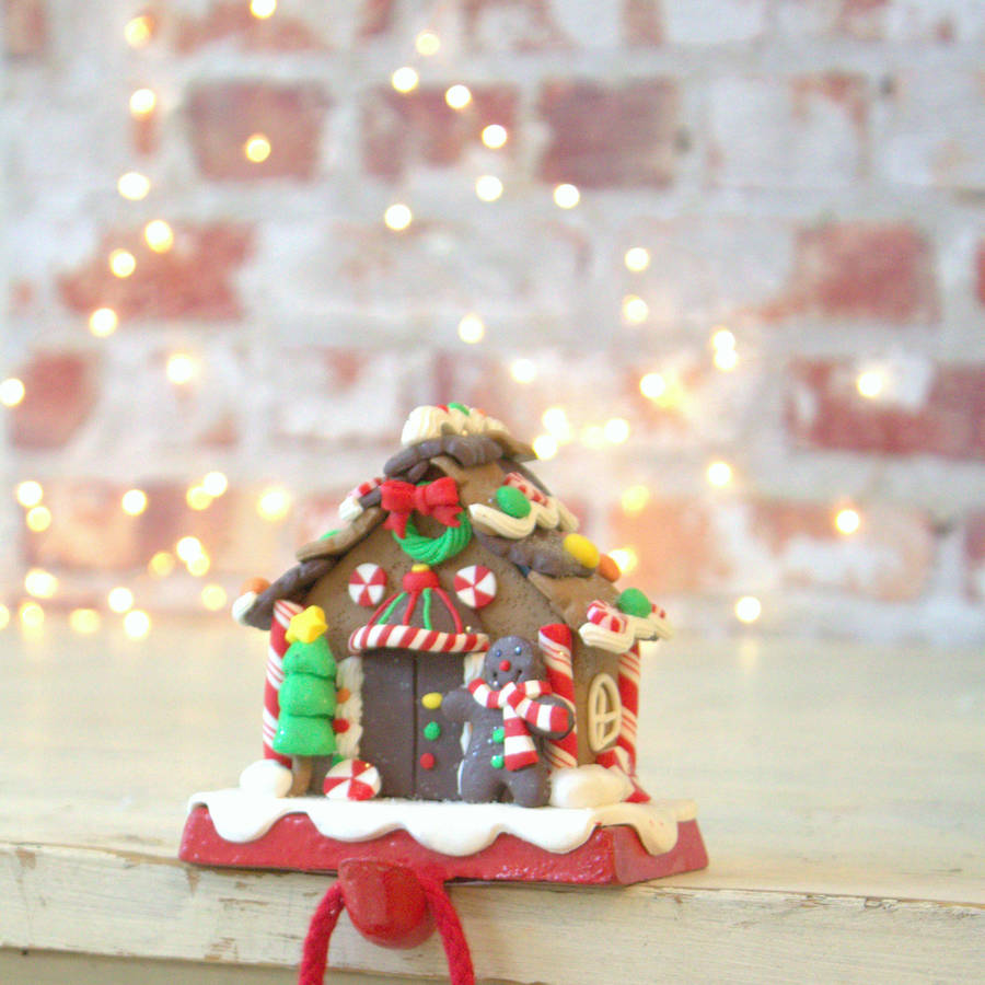 gingerbread house stocking holder by little ella james