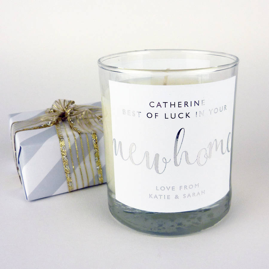 New Home Personalised Candle By Little Cherub Design 