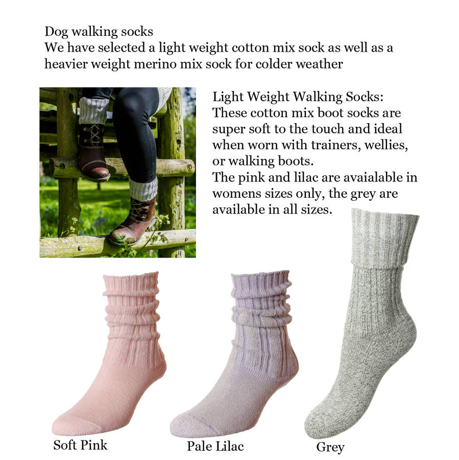 personalised dog walking gift socks by quirky gift library