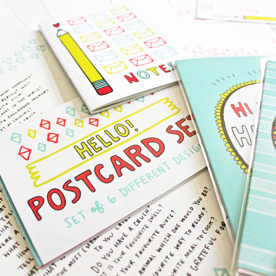 write more letters stationery set by angela chick