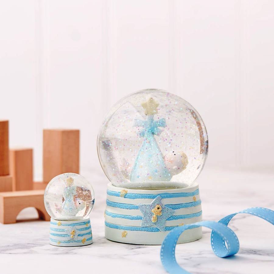 baby boy snow globe by the contemporary home