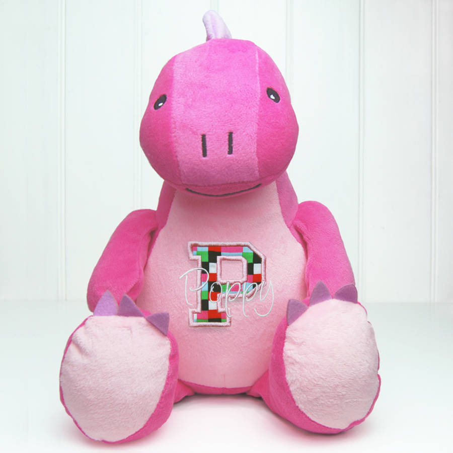 pink dinosaur soft toy