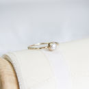 Odessa Ring Pearl And Gold Stacking Ring By Lauren Hunt Jewellery