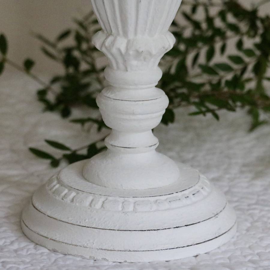 white french distressed wooden table lamp by victoria jill