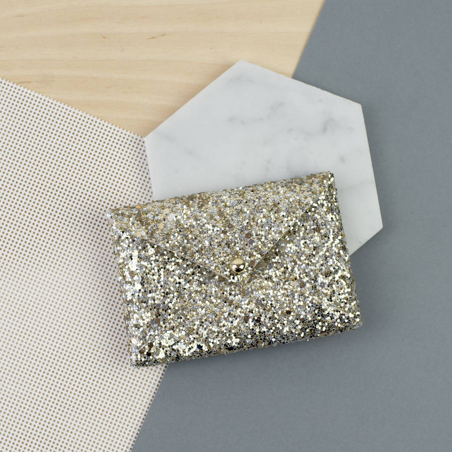 glitter card holder by duck & duffel