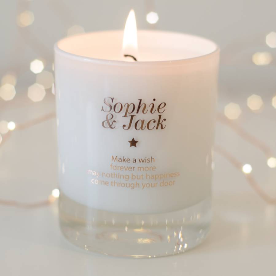 Personalised New Home Candle By Make A Wish Candle Company 