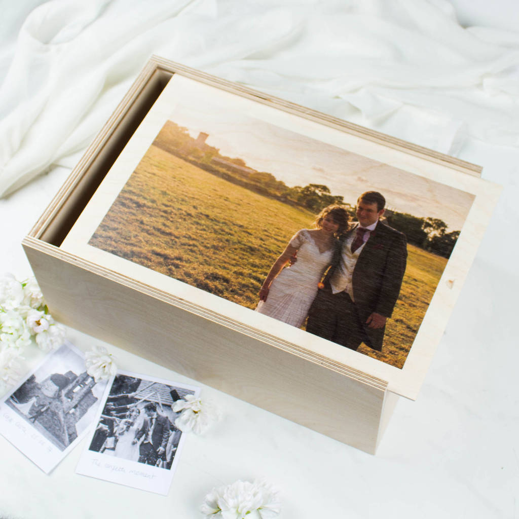personalised photo memory box by create gift love