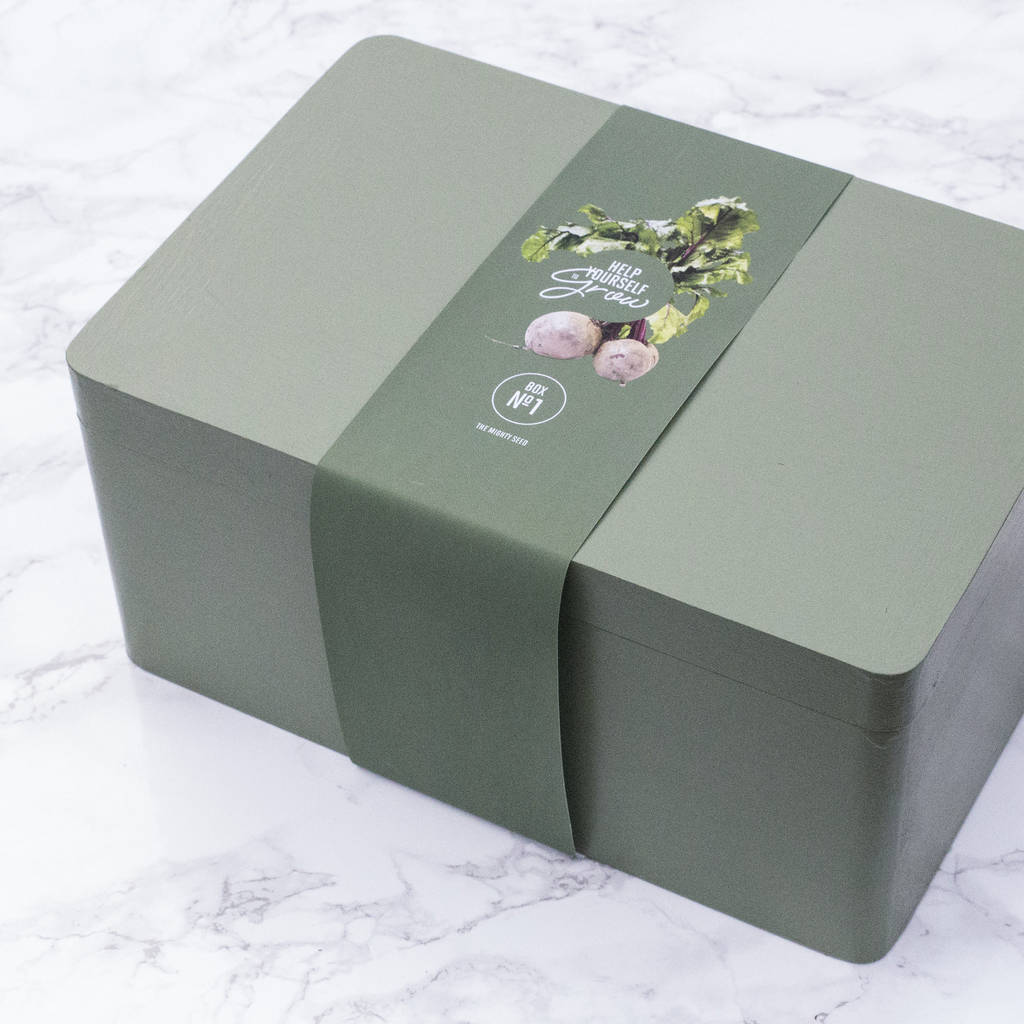 the mighty seed storage box in green by franklyn + vincent