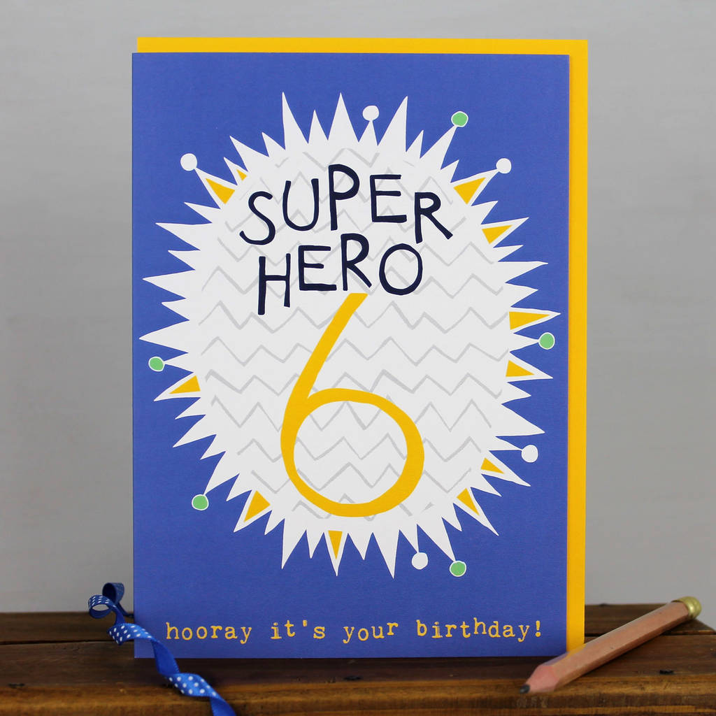 6th birthday card boy/girl by molly mae | notonthehighstreet.com