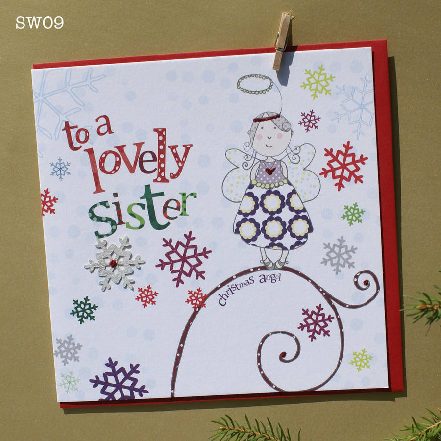 sister christmas card by molly mae | notonthehighstreet.com