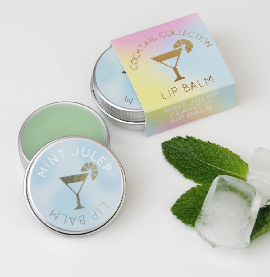 pina colada cocktail lip balm gift by hearth & heritage