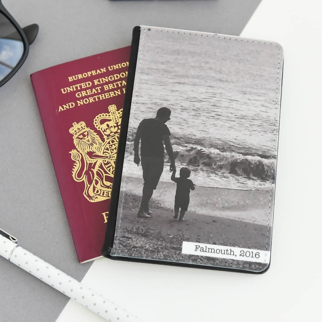 personalised photograph passport cover by koko blossom
