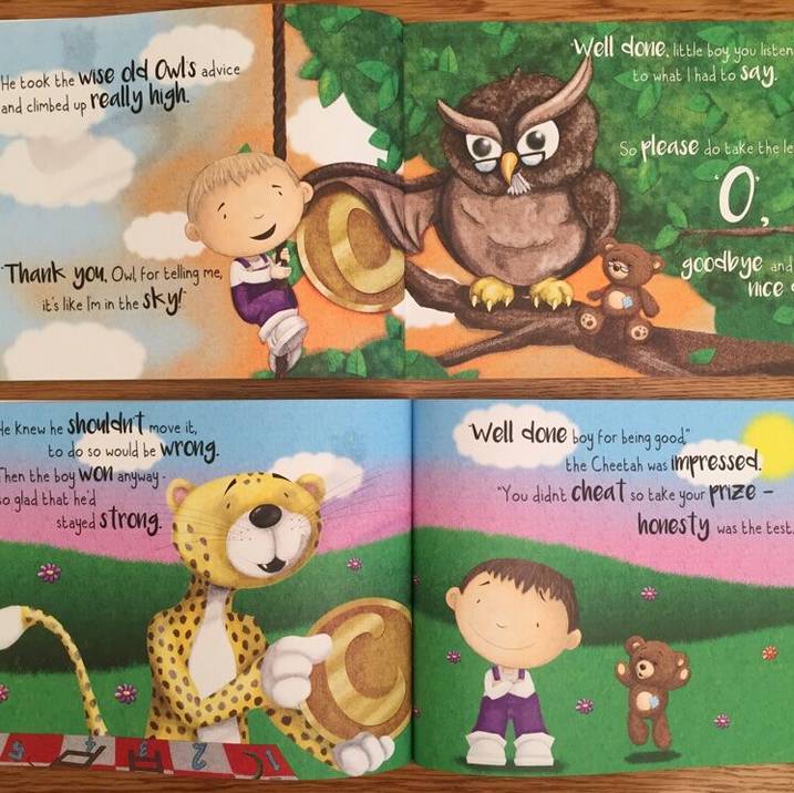 personalised' behind the magic door' childs book by letteroom