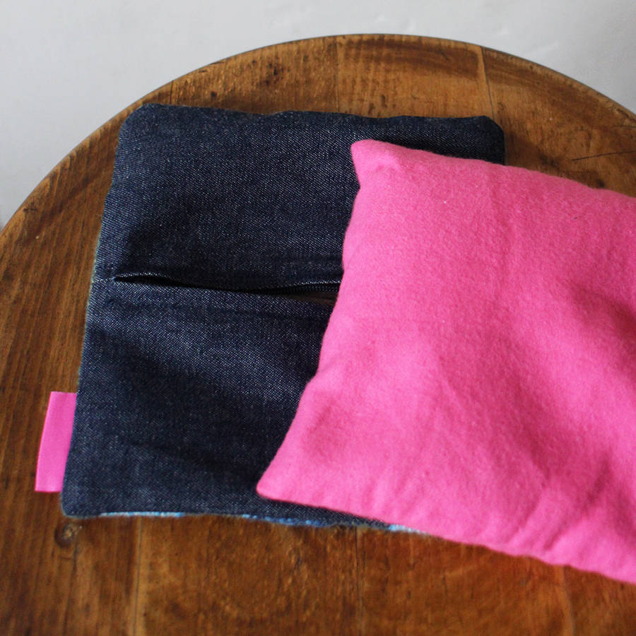 handmade lavender wheat heat bag by sally weatherill