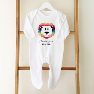 lion king baby sleepsuits