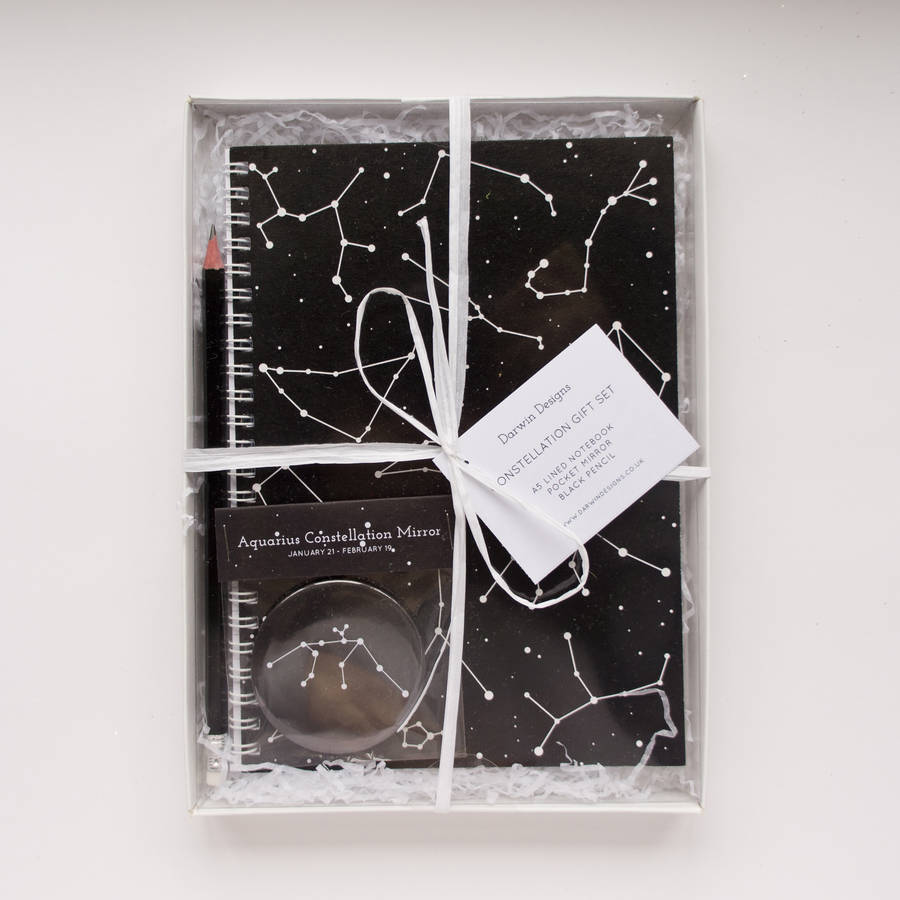 constellation notebook gift set by darwin designs