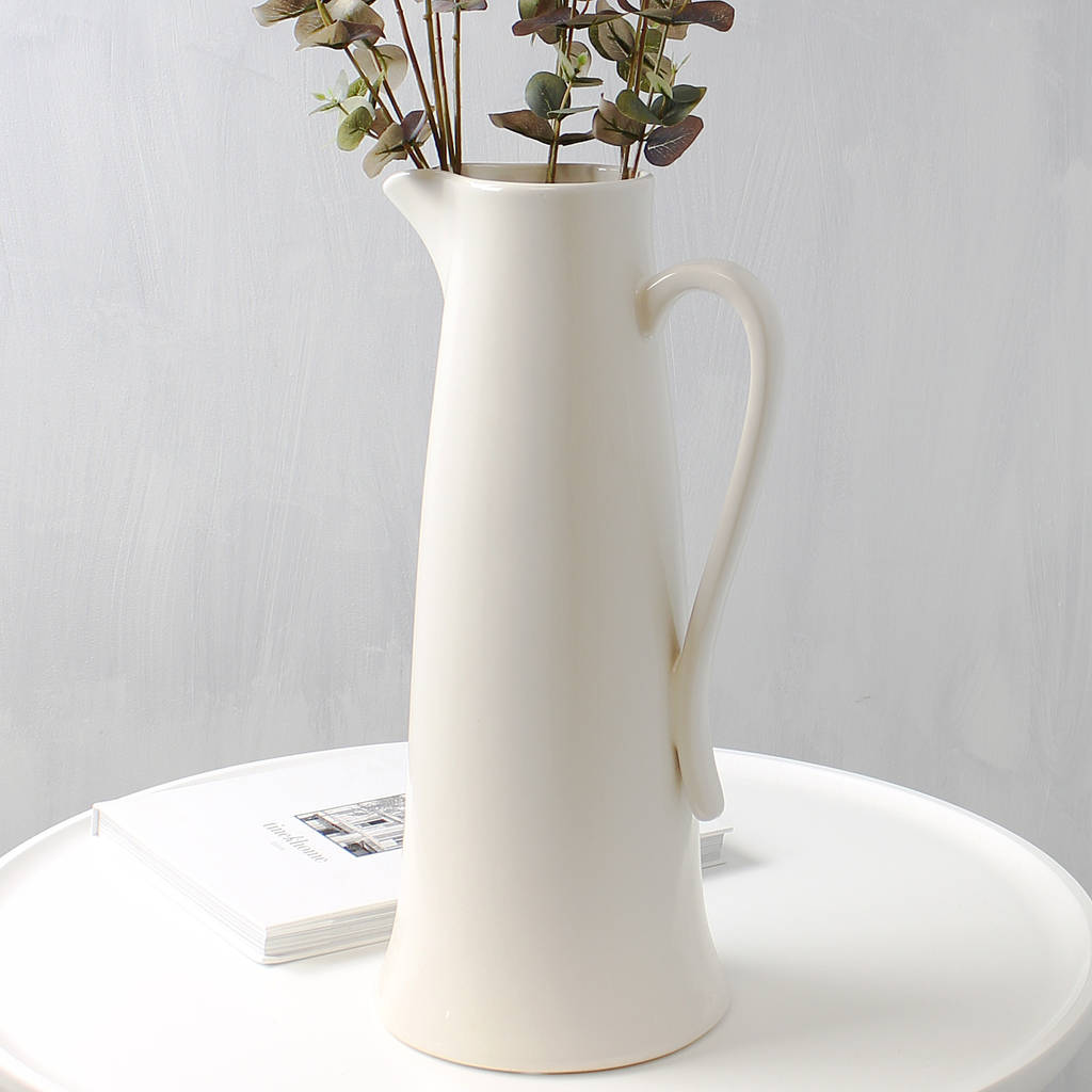 tall ivory stem vase by marquis & dawe