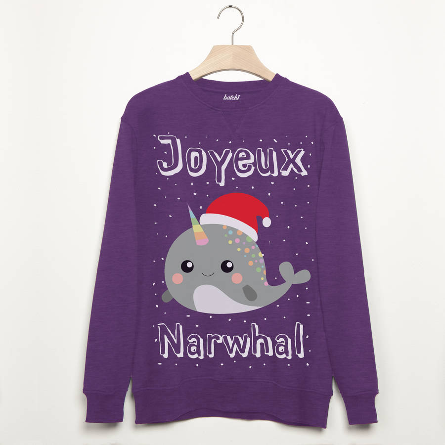 narwhal christmas shirt