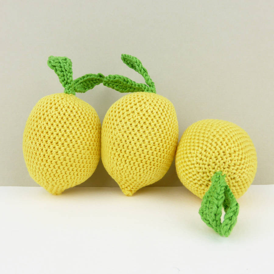 stuffed lemon toy