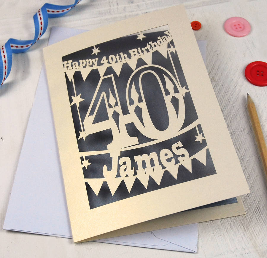 Laser Cut 40th Birthday Card: A Timeless Keepsake for a Milestone Celebration